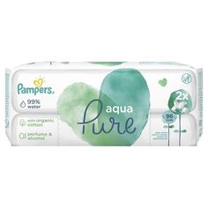 Влажные салфетки Pampers Aqua Pure детские, 96 шт