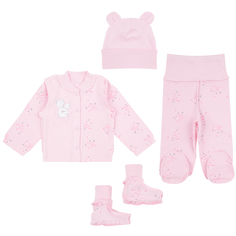 Комплект кофта/ползунки/пинетки/шапка Leader Kids Newborn