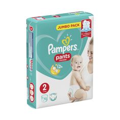 Подгузники-трусики Pampers, р. 2, от 4 до 8 кг, 72 шт