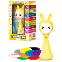 Интерактивная игрушка BertToys Умный Зайчик Няня, желтый
