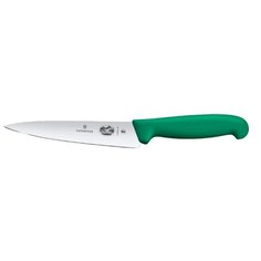 VICTORINOX Нож разделочный Fibrox 15 см зеленый
