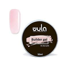 Гель WULA Builder Gel моделирующий, 50 мл 01 clear pink