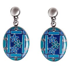 Clara Bijoux Пусеты Незабудки A75771-1 BL