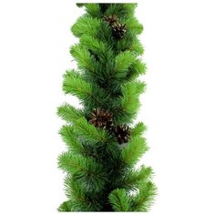 Гирлянда MOROZCO хвойная с шишками Рождественская-17 270 см, зелeный