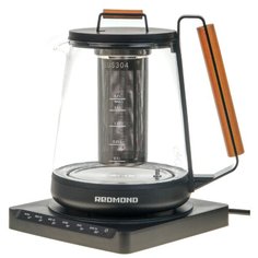 Чайник REDMOND RK-G1308D, черный/дерево