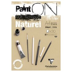 Альбом для смешанных техник Clairefontaine PaintOn Naturel 29.7 х 21 см (A4), 250 г/м², 30 л.