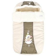 Конверт-мешок Little People Снежинка 70 см бежевый