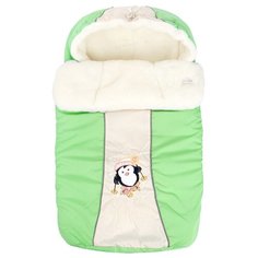 Конверт-мешок Little People Снежинка 70 см зелeный