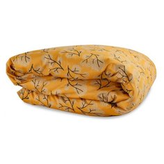 Пододеяльник TKANO сатин Russian North Сибирский цветок 200 х 200 см желтый