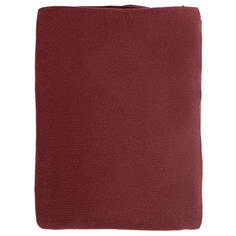 Плед TKANO Essential вязаный из хлопка 130 x 180 см (TK18-TH0010), бордовый