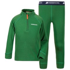 Комплект термобелья Didriksons Jadis 503415, размер 120, 423 зеленый лист