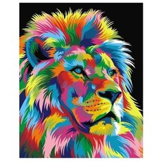 Paintboy Картина по номерам "Королевский радужный лев" 40х50 см (GX9053)