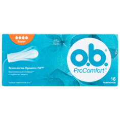 O.b. тампоны ProComfort Super 16 шт.