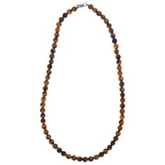 Balex Колье 9527930057 из серебра 925 пробы с тигровым глазом, 45 см, 25.17 г