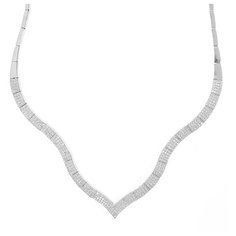 Balex Колье 9422910268 из серебра 925 пробы с фианитом, 45 см, 19.29 г