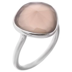 Balex Кольцо 1436930080 из серебра 925 пробы с агатом природным, размер 17.5