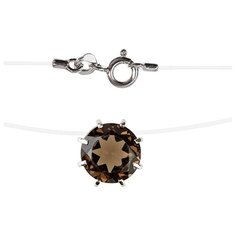 Balex Колье 9504057181 из серебра 925 пробы с раухтопазом природным и леской, 40 см, 1.01 г