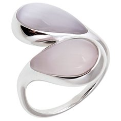 Balex Кольцо 1432930176 из серебра 925 пробы с кошачьим глазом синтетическим, размер 17.5