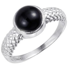 Balex Кольцо 1410931780 из серебра 925 пробы с ониксом, размер 18