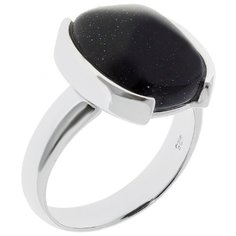 Balex Кольцо 1436930194 из серебра 925 пробы с авантюрином реконструированным, размер 18
