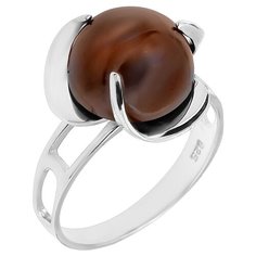 Balex Кольцо 1405936593 из серебра 925 пробы с раухтопазом природным, размер 17