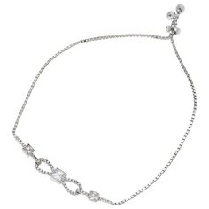 Balex Браслет 7456910014 из серебра 925 пробы с фианитом, 18 см, 4.12 г