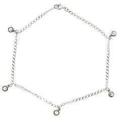 Balex Браслет 7507019163 из серебра 925 пробы с фианитом, 25.5 см, 2.3 г