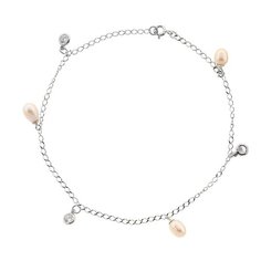 Balex Браслет 7505019235 из серебра 925 пробы с жемчугом культивированным и фианитом, 25 см, 3.18 г