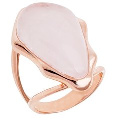 Balex Кольцо 1436930168 из серебра 925 пробы с розовым кварцем природным, размер 18