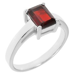 Balex Кольцо 1405936969 из серебра 925 пробы с гранатом природным, размер 18