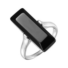 Balex Кольцо 1432930234 из серебра 925 пробы с ониксом, размер 19