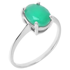 Balex Кольцо 1405936924 из серебра 925 пробы с изумрудом бериллом, размер 19