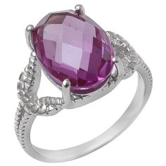 Balex Кольцо 1410931665 из серебра 925 пробы с александритом синтетическим, размер 20