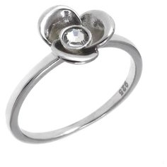 Balex Кольцо 1446900039 из серебра 925 пробы с фианитом, размер 16