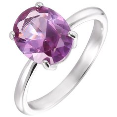 Balex Кольцо 1435720050 из серебра 925 пробы с александритом синтетическим, размер 19