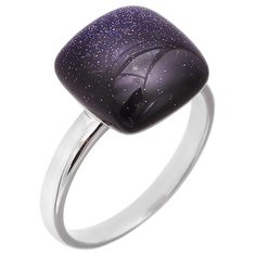 Balex Кольцо 1436930112 из серебра 925 пробы с авантюрином реконструированным, размер 19