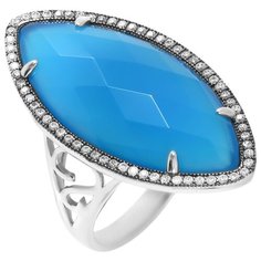 Balex Кольцо 1439930009 из серебра 925 пробы с агатом природным и фианитом, размер 18