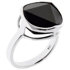 Balex Кольцо 1436930201 из серебра 925 пробы с ониксом, размер 17