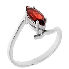 Balex Кольцо 1405932954 из серебра 925 пробы с гранатом природным, размер 17.5