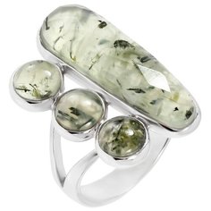 Balex Кольцо 1436930160 из серебра 925 пробы с пренитом, размер 19