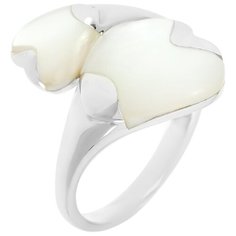 Balex Кольцо 1424920281 из серебра 925 пробы с перламутром, размер 16.5