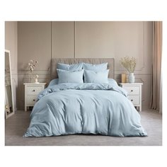 Пододеяльник Ночь Нежна поплин 200 х 220 см небесно-голубой