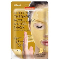 Purederm Гидрогелевая маска Golden Therapy Royal Jelly MG: Gel Mask, 23 г