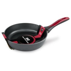 Сковорода НЕВА МЕТАЛЛ ПОСУДА Комфорт плюс 24 см, черный