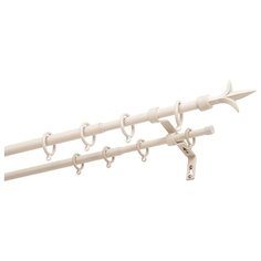 Карниз двухрядный Уют 19.02ТО.564.120Л (210 см) белый