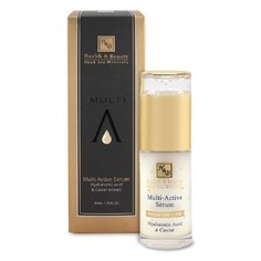 Health & Beauty Multi-Active Serum Активная сыворотка для лица c Гиалуроновой кислотой и экстрактом черной икры, 40 мл