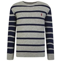 Джемпер Ralph Lauren размер 116, серый/синий/полоска