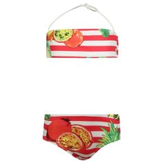 Купальник Stella Jean размер 104, белый/красный