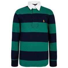 Поло Ralph Lauren размер 128, синий/зеленый