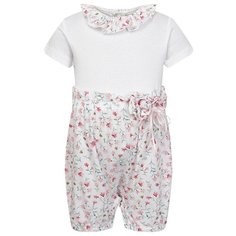 Песочник Aletta размер 74, белый/розовый